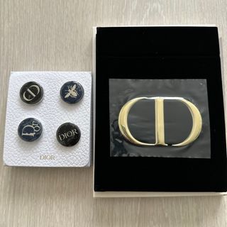 ディオール(Dior)のDior ミラーとピンバッジ(ノベルティグッズ)