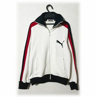 プーマ(PUMA)のヴィンテージ プーマ PUMA トラックジャケット ジャージ デカロゴ 日本製(ジャージ)