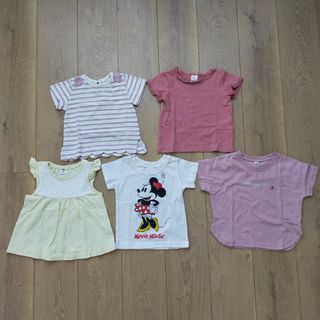 ニシマツヤ(西松屋)の女の子　半袖Tシャツ　5枚セット(Ｔシャツ)