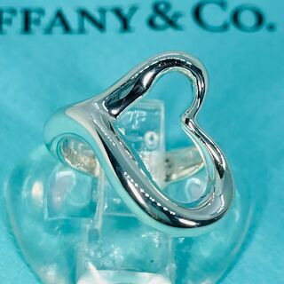 ティファニー(Tiffany & Co.)のティファニー オープンハート　シルバー　リング　モチーフ大★517(リング(指輪))