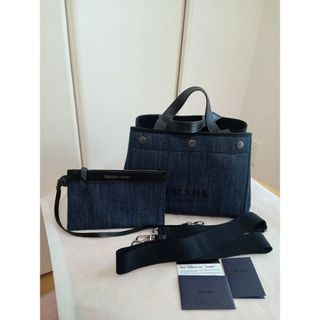 プラダ(PRADA)のPRADA デニム シティカーフ  2way(ハンドバッグ)