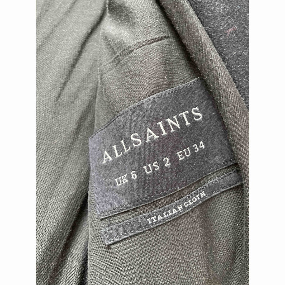 All Saints(オールセインツ)の値下:ALL SAINTS コート VITA VINE 80%ウール S レディースのジャケット/アウター(チェスターコート)の商品写真