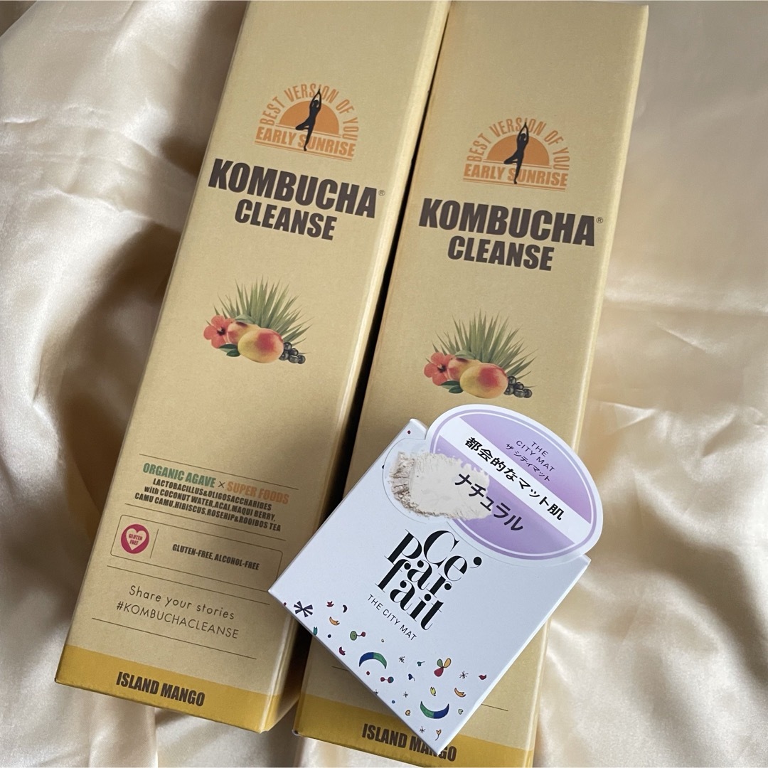 コンブチャクレンズ　kombucha cleanse６本＋bb＋フェイスパウダー