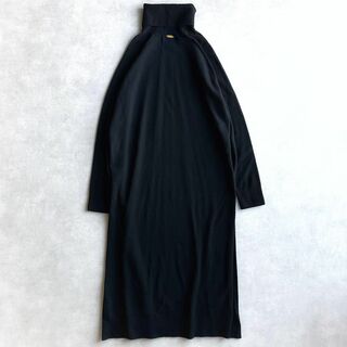 美品▲Deuxieme Classe //CAPRIタートルネックワンピース　黒冬服