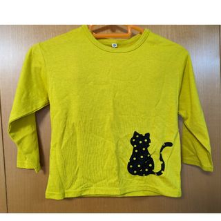 ニシマツヤ(西松屋)の未使用100cmねこちゃん長袖Tシャツ西松屋(Tシャツ/カットソー)