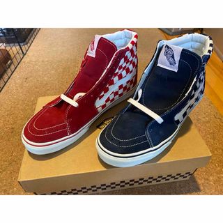 ヴァンズ(VANS)のvansスニーカー レッド＆ネイビー(スニーカー)