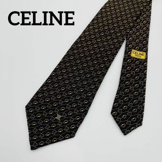 セリーヌ(celine)の★CELINE★ ネクタイ マカダム チェーン ロープ シルク ブラウン(ネクタイ)