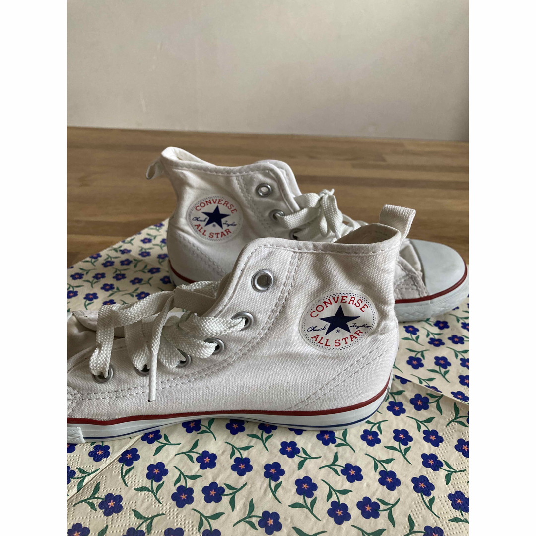 CONVERSE(コンバース)のコンバース　白　20センチ キッズ/ベビー/マタニティのキッズ靴/シューズ(15cm~)(スニーカー)の商品写真