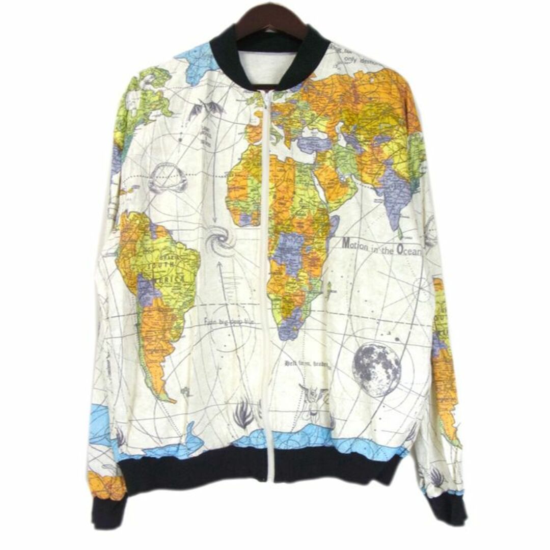 セントマイケル SAINT MICHAEL×ドクターウー Dr.Woo ■ 【 WORLD MAP PARER JKT SM S23 0000 084 】 ワールド マップ ジップアップ ペーパー ジャケット 30261のサムネイル