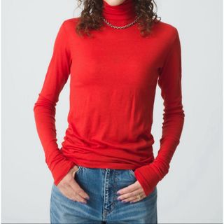 ロンハーマン(Ron Herman)のAURALEE 別注SUPER SOFT WOOL SHEER T(Tシャツ(長袖/七分))