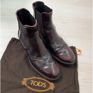 TOD'S トッズ ブーツ 6 1/2(24.5cm位) 茶