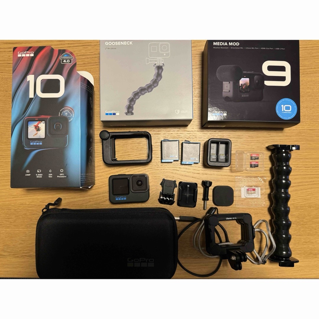 GoPro - 【美品】GoPro HERO10 本体 アクセサリー付きの通販 by upa's