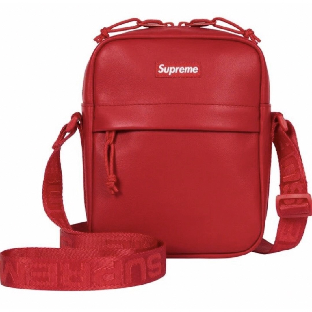 メンズSupreme Leather Shoulder Bag "Red"