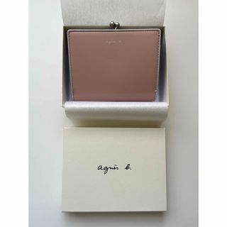 ○★訳有り 新品未使用　agnes b. (アニエスベー)　二つ折り財布　ピンク