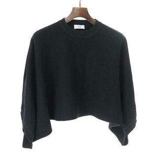 ハイク(HYKE)のHYKE ハイク 22AW C/C KNIT THERMAL PONCHO ポンチョ ブラック F(ニット/セーター)