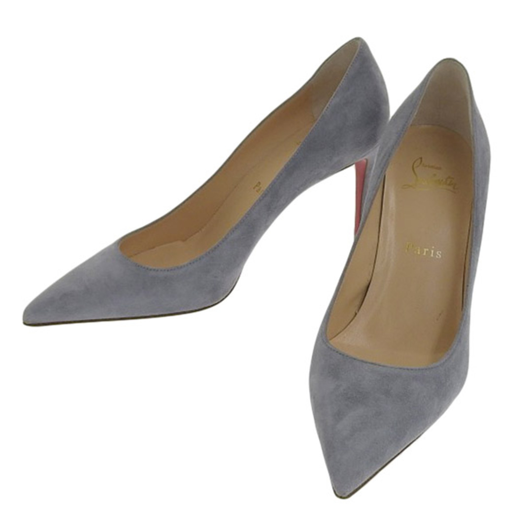 Christian Louboutin ルブタン スエード KATE85 パンプス #36 1/2 3191417 ブルー gy