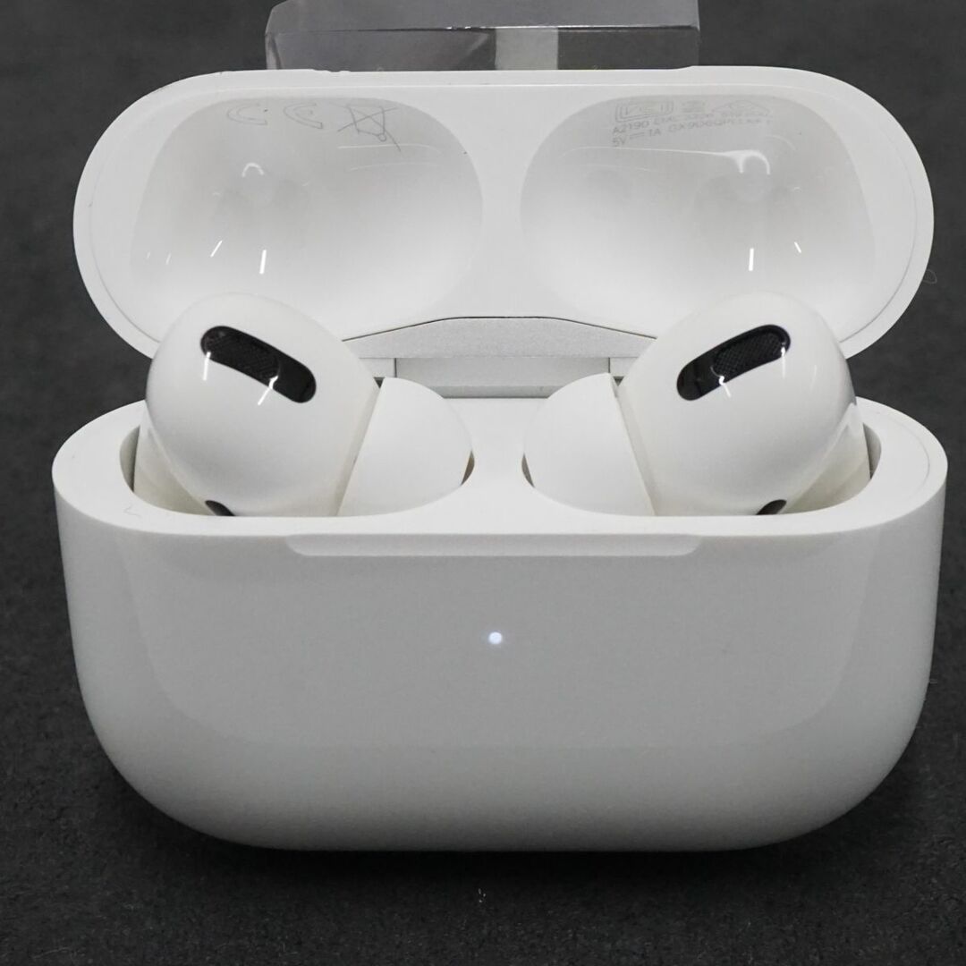 Apple AirPods Pro エアーポッズ プロ ワイヤレスイヤホン USED超美品 第一世代 耐汗 耐水 ノイズキャンセリング MWP22J/A 完動品 V9086イヤーチップサイズ