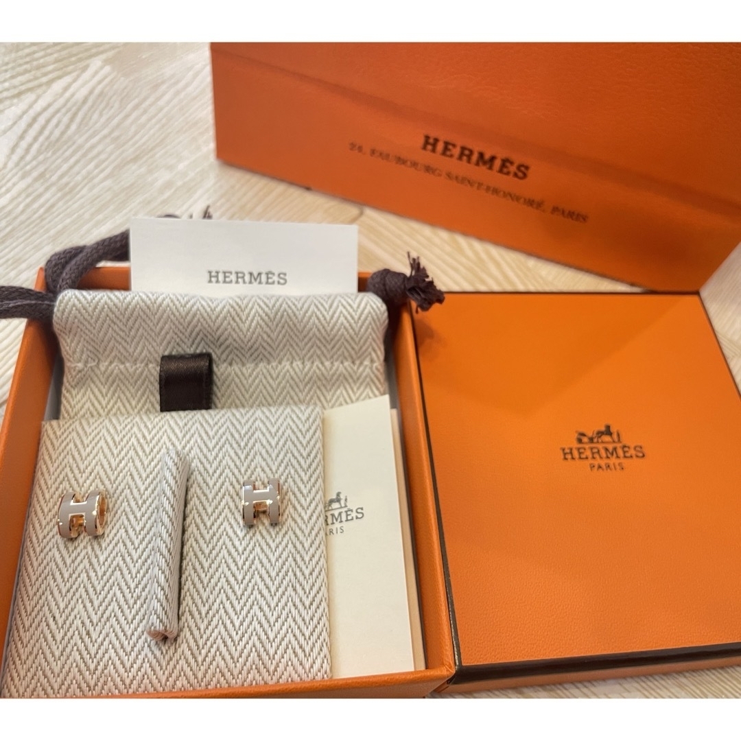 新品未使用付属品HERMES ポップHミニ　マロングラッセ　新品未使用