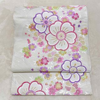 袋帯 美品 秀品 六通 正絹 【中古】の通販|ラクマ