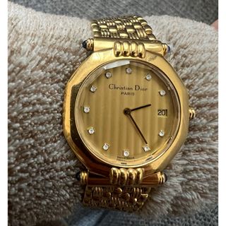 クリスチャンディオール(Christian Dior)のChristian Dior クリスチャンディオール　時計　メンズ　ゴールド(腕時計(アナログ))
