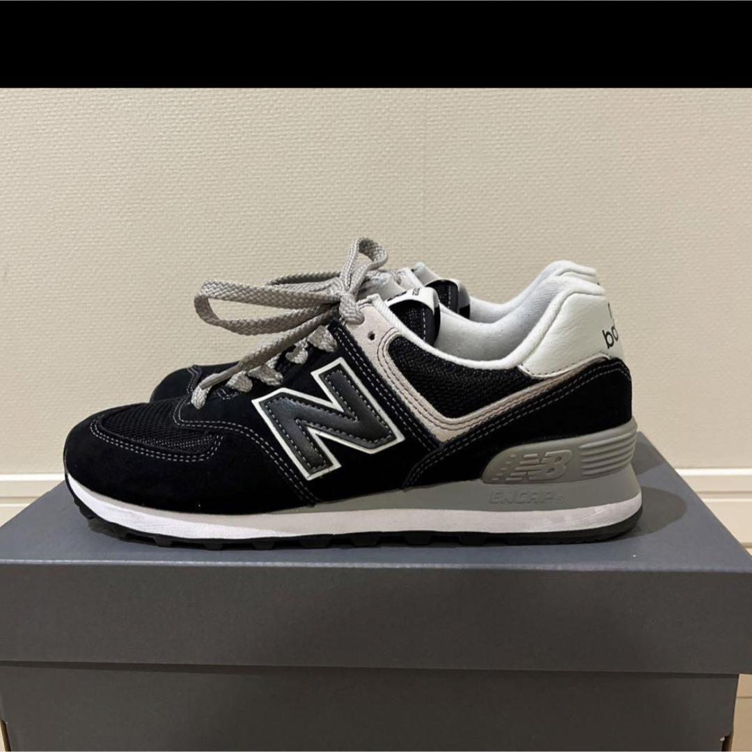 New Balance - ニューバランス 574 黒 24cmの