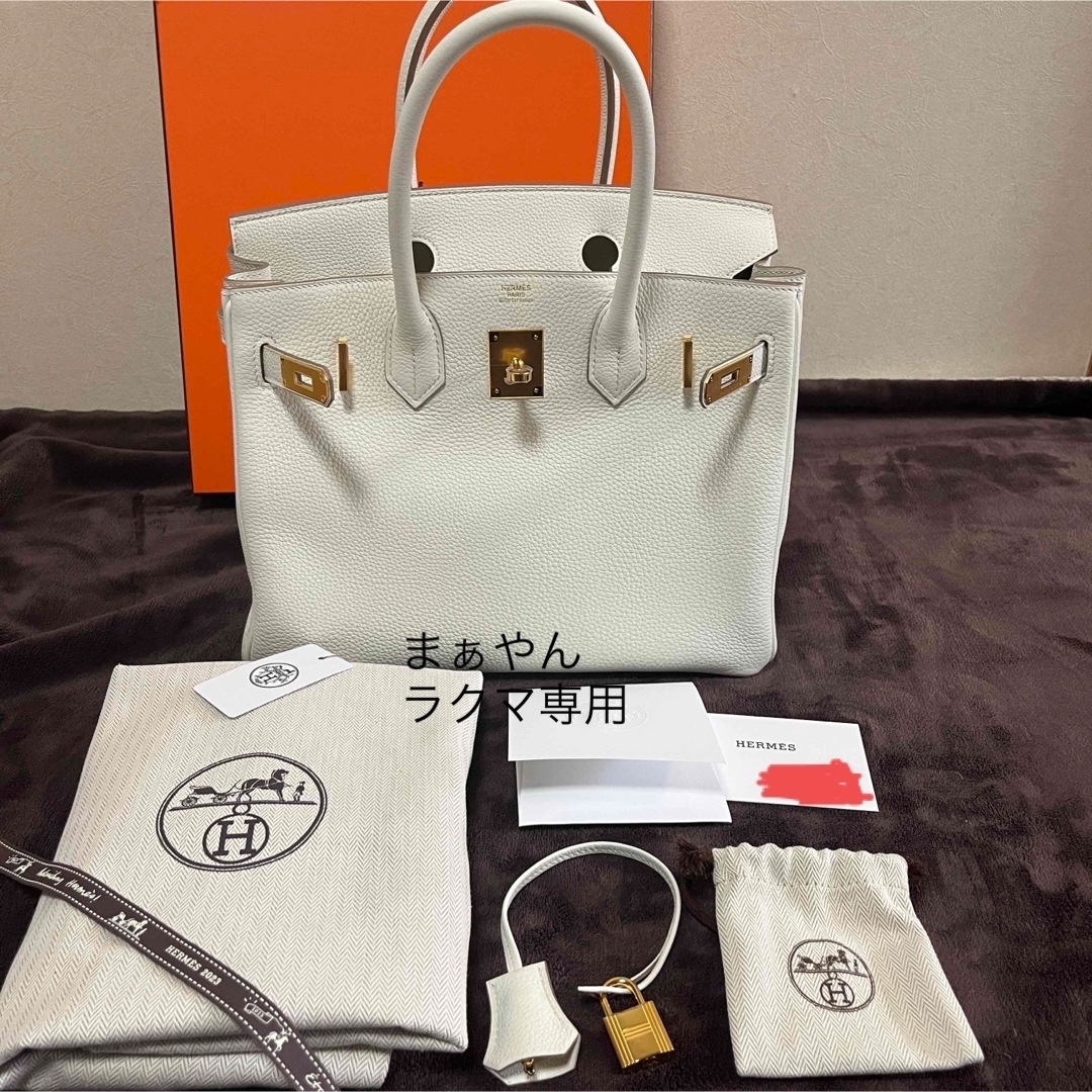 Hermes(エルメス)のバーキン30⭐︎新色マッシュルーム×ゴールド金具 レディースのバッグ(ハンドバッグ)の商品写真