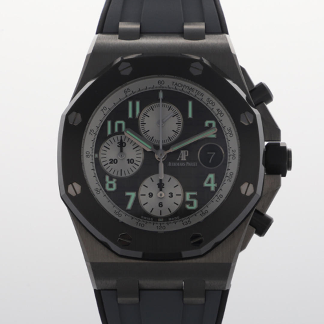 AUDEMARS PIGUET(オーデマピゲ)の【118535】AUDEMARS PIGUET オーデマ・ピゲ  26470IO.OO.A006CA.01 ロイヤルオークオフショア クロノ グレーダイヤル TI/CE/ラバー 自動巻き ギャランティーカード 純正ボックス 腕時計 時計 WATCH メンズ 男性 男 紳士【中古】 メンズの時計(腕時計(アナログ))の商品写真