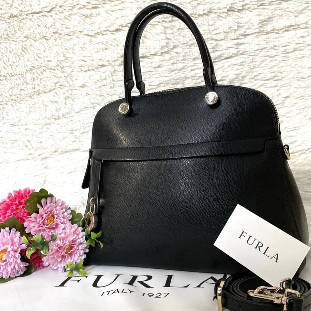 FURLA フルラ 2way ハンドバッグ パイパー ブラック