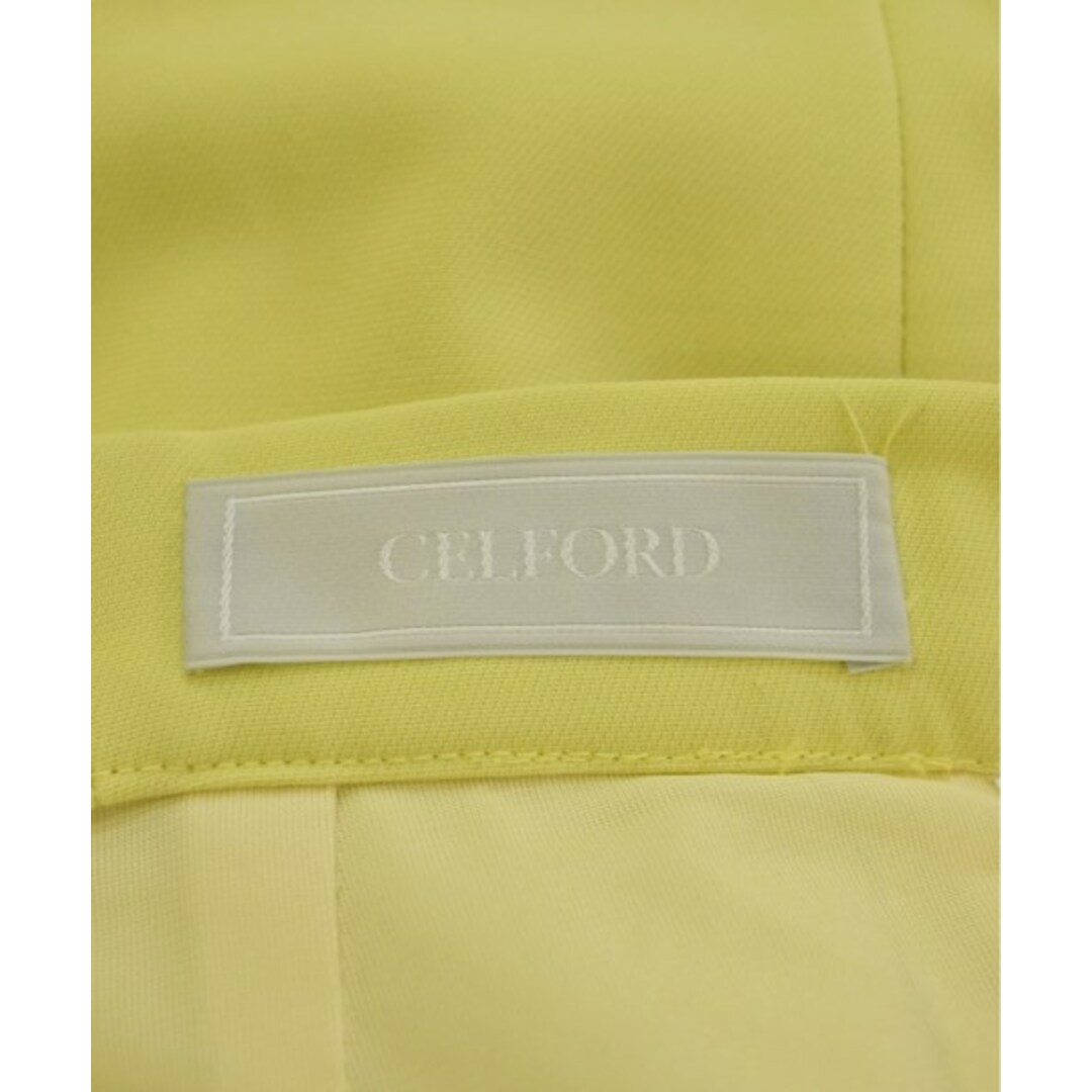 CELFORD(セルフォード)のCELFORD セルフォード スラックス 36(S位) 黄 【古着】【中古】 レディースのパンツ(その他)の商品写真