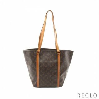 ルイヴィトン(LOUIS VUITTON)のサックショッピング モノグラム ショルダーバッグ トートバッグ PVC レザー ブラウン(トートバッグ)