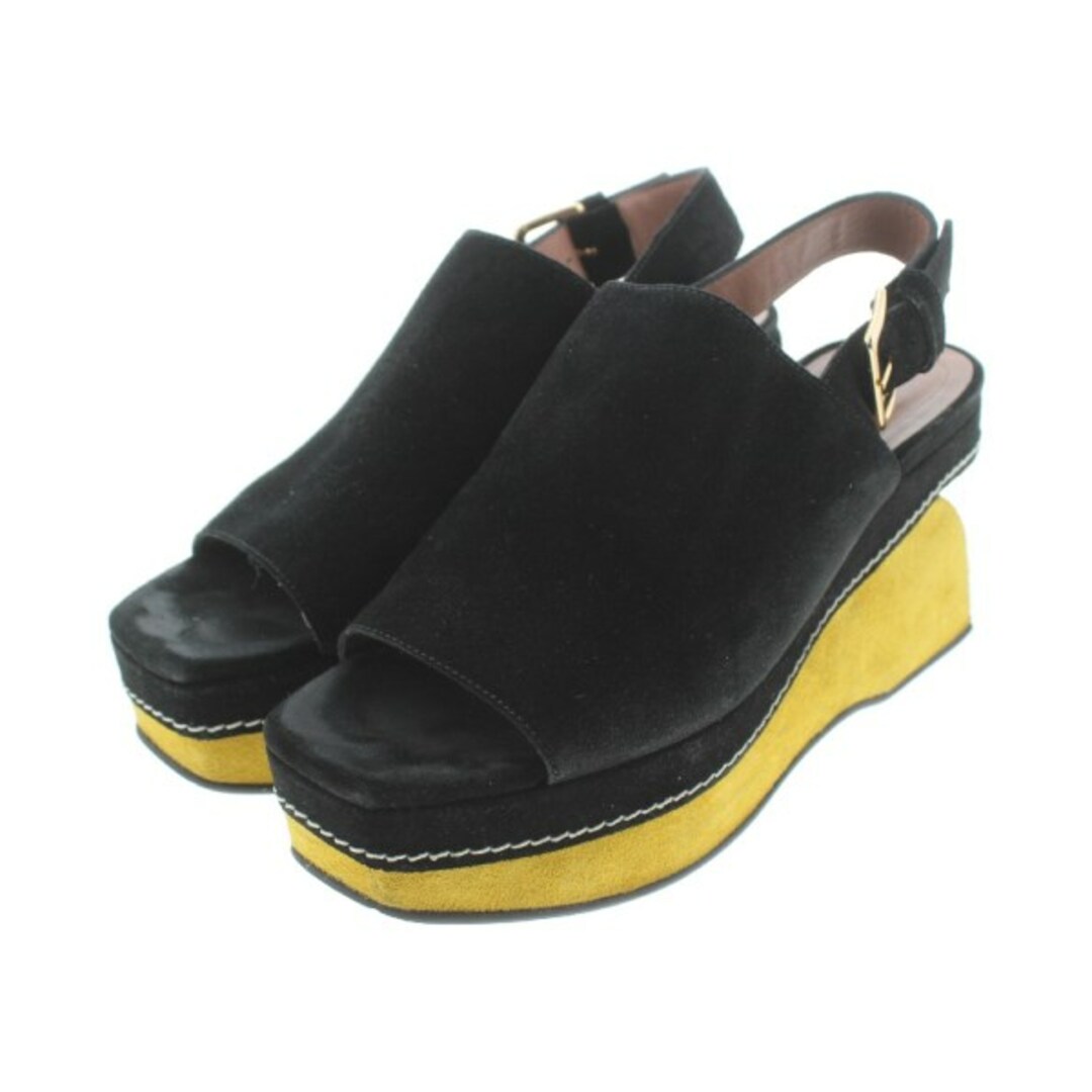Marni - MARNI マルニ サンダル 24.5cm 黒x黄系 【古着】【中古】の