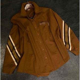 Balenciaga - バレンシアガ バックロゴチェックリボンカラー長袖シャツ
