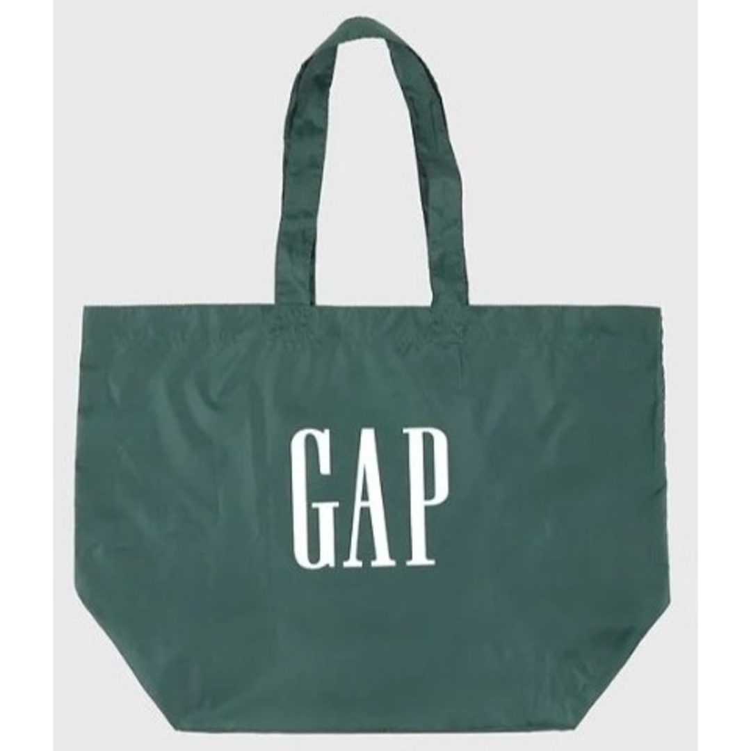 GAP(ギャップ)のGapロゴ BIGエコバッグ PINE_GREEN　ギャップ グリーン大 レディースのバッグ(エコバッグ)の商品写真