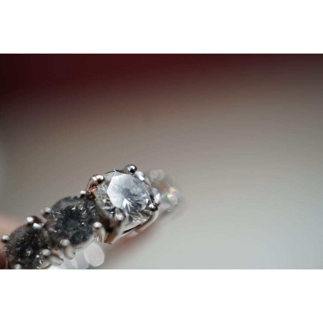 専用 プラチナ ダイアモンド リング プレゼント アクセサリー クリスマス 指輪 レディースのアクセサリー(リング(指輪))の商品写真