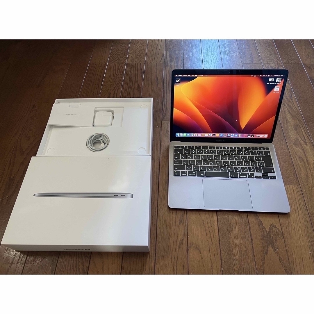 Mac (Apple)(マック)のMacBook Air 2020 M1チップ スペースグレー 256GB スマホ/家電/カメラのPC/タブレット(ノートPC)の商品写真