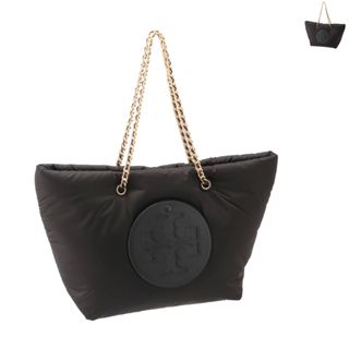 トリーバーチ(Tory Burch)のトリーバーチ TORY BURCH トートバッグ 舟形 ELLA TOTE チェーンハンドル エラ チェーン パファートート ダブルTロゴ 2023年秋冬新作 152450 0138 (トートバッグ)