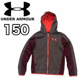 アンダーアーマー(UNDER ARMOUR)のアンダーアーマー パーカー 裏起毛 えんじ キッズ 人気 おしゃれ 上着(ジャケット/上着)