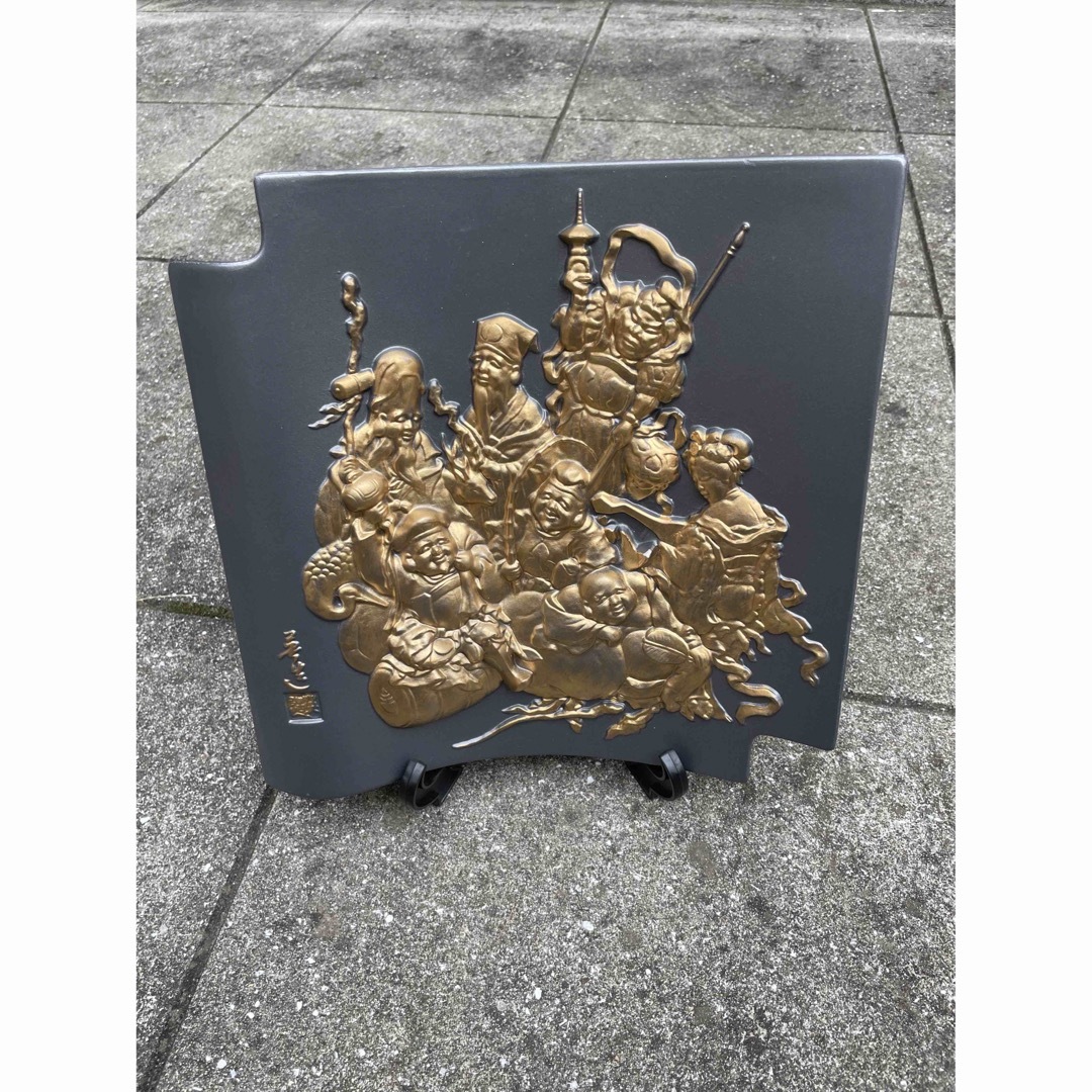 干支瓦 七福神 鬼 瓦 古美術品 骨董品 山口吉旺 筒井英造 縁起物 干支瓦 七福神 鬼 瓦 古美術品 骨董品 山口吉旺 筒井英造 縁起物