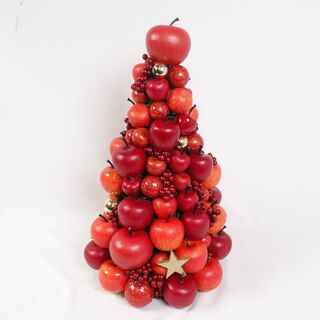 アフタヌーンティー(AfternoonTea)のAfternoonTeaオリジナルりんごのクリスマスツリー(Mサイズ)約35cmLEDライト付き(その他)