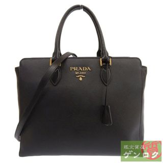 PRADA プラダ カーフ オールレザー　三角ロゴ　ベージュ　 トートバッグ