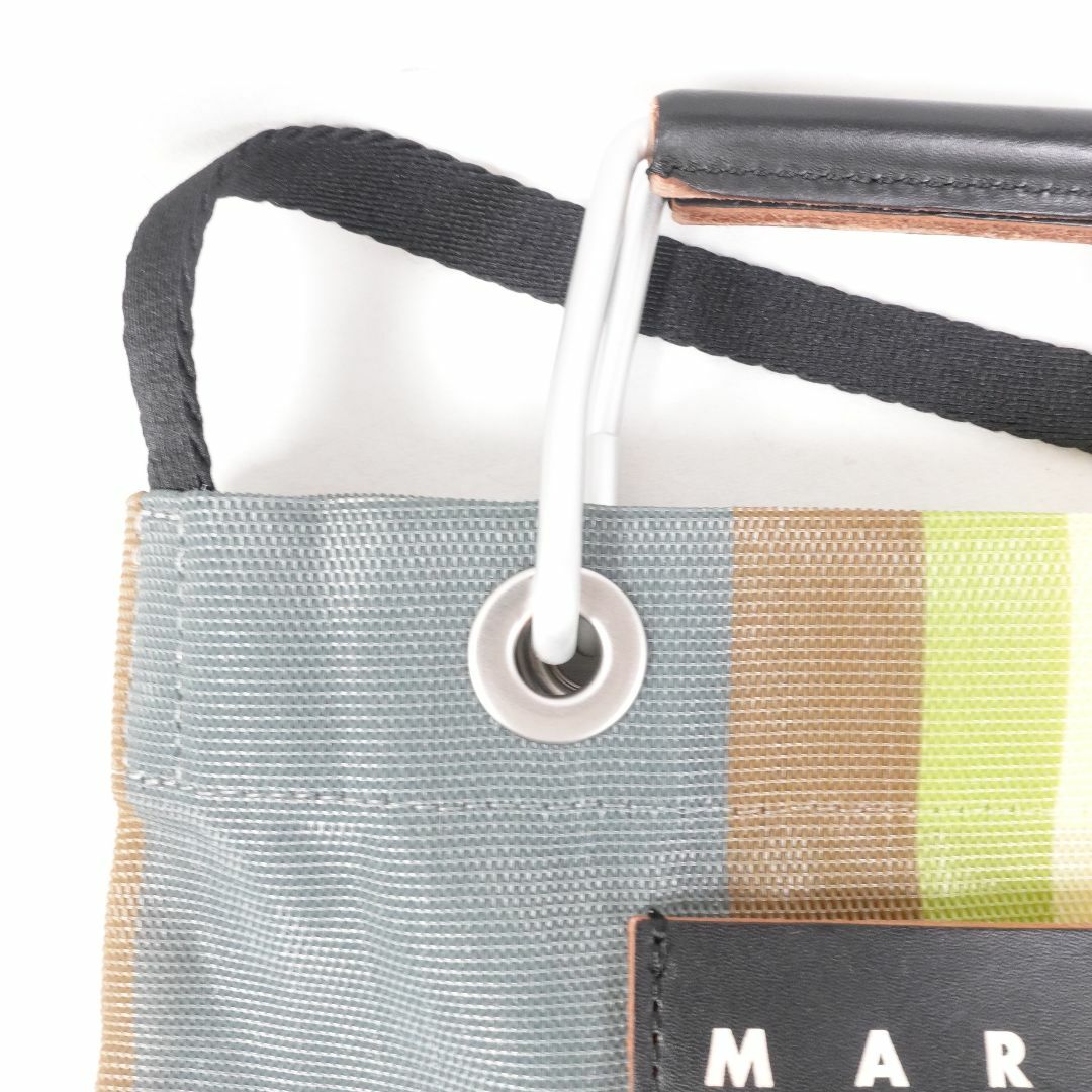 Marni(マルニ)のMARNIMARKET STRIPE　SHOULDERBAG MINI(グレー)※保存袋付き/ レディースのバッグ(トートバッグ)の商品写真