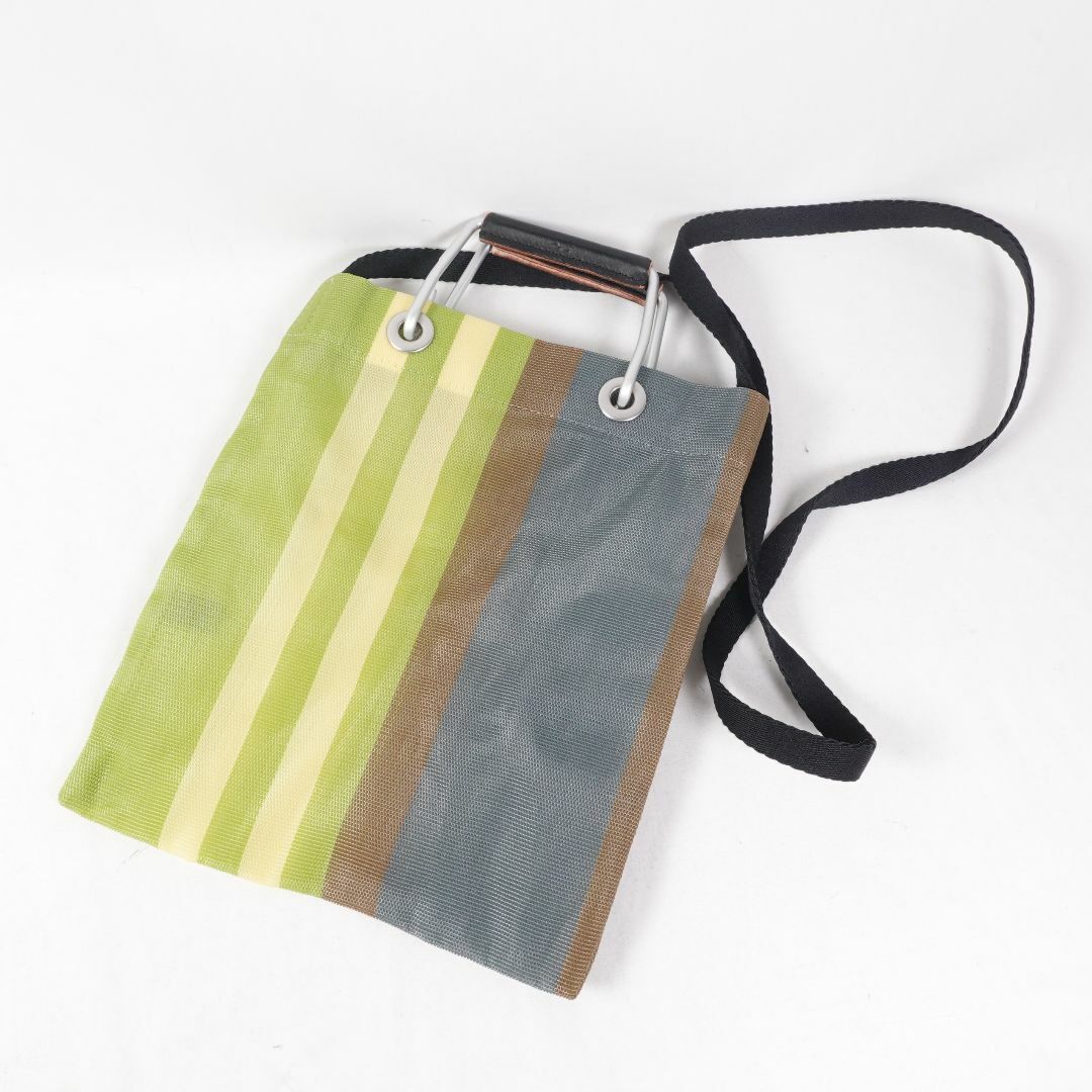 Marni(マルニ)のMARNIMARKET STRIPE　SHOULDERBAG MINI(グレー)※保存袋付き/ レディースのバッグ(トートバッグ)の商品写真