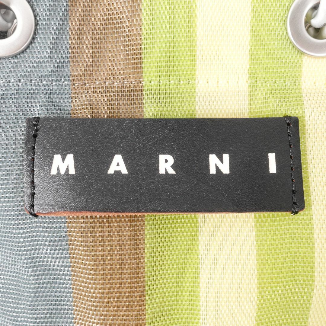 Marni(マルニ)のMARNIMARKET STRIPE　SHOULDERBAG MINI(グレー)※保存袋付き/ レディースのバッグ(トートバッグ)の商品写真