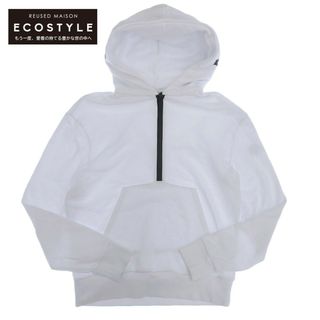 モンクレール(MONCLER)のモンクレール コットン HOODIE ハーフジップパーカー メンズ ホワイト S S(その他)