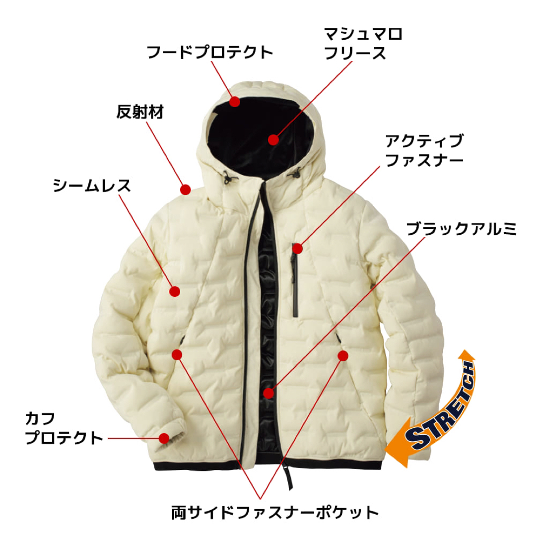 ワークマン #エアロストレッチアルティメットフーデッドパーカー ワークマン #エアロストレッチアルティメットフーデッドパーカー