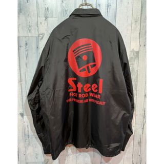 STEEL HOT ROD WEAR ホットロッドウエア裏ボア コーチジャケット(ナイロンジャケット)