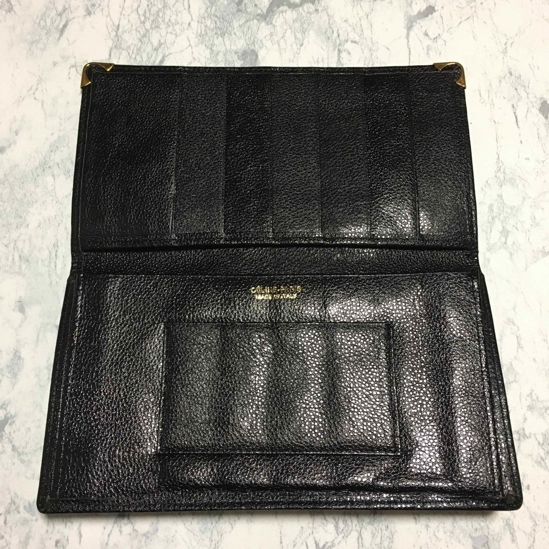 celine(セリーヌ)の【美品】CELINE セリーヌ　ロゴ刻印　長財布　札入れ　メンズ　レディス レディースのファッション小物(財布)の商品写真