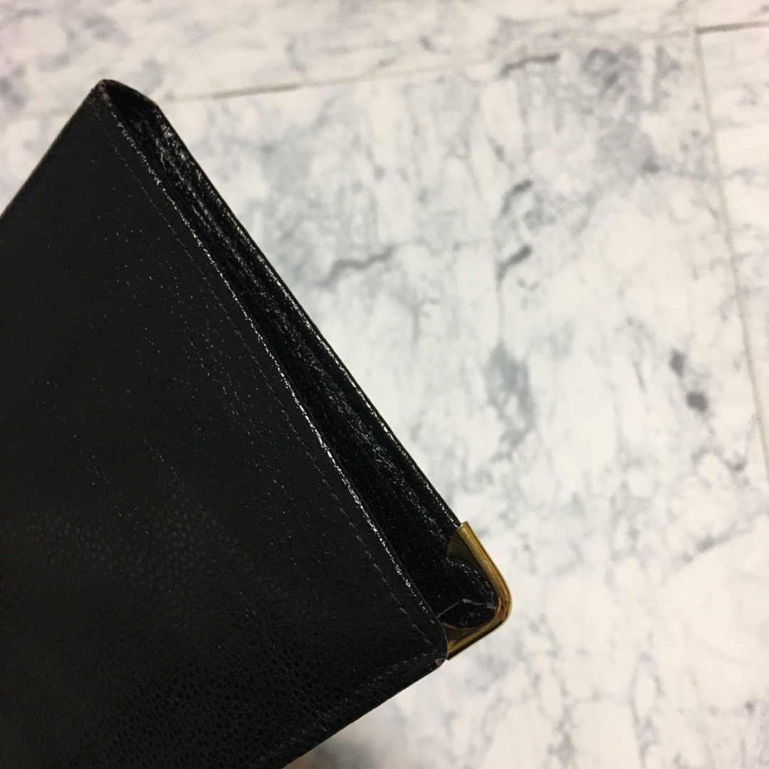 【美品】CELINE セリーヌ ロゴ刻印 長財布 札入れ メンズ レディス