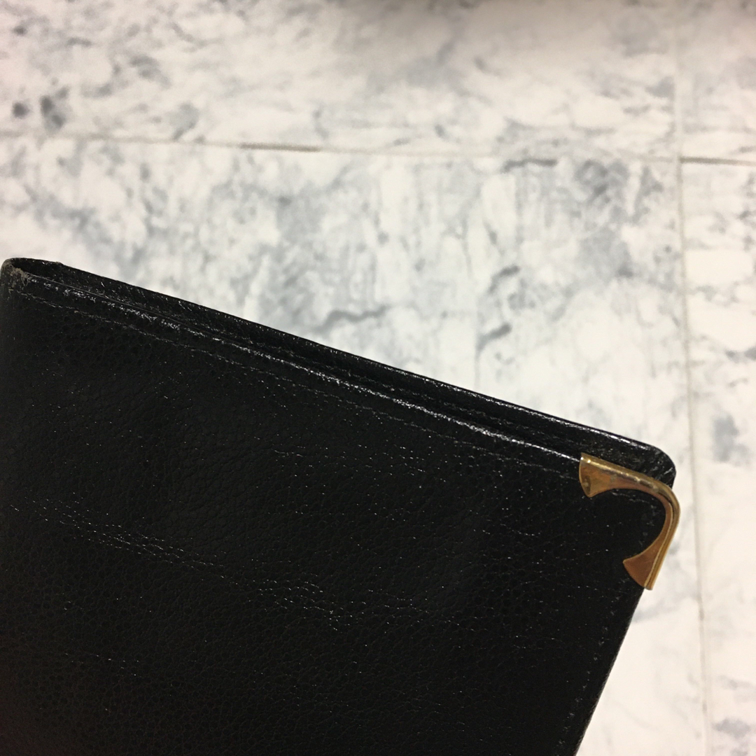【美品】CELINE セリーヌ ロゴ刻印 長財布 札入れ メンズ レディス