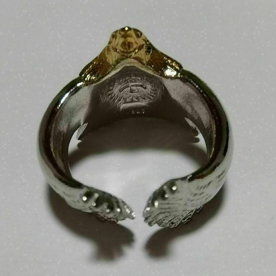イーグルリングとczダイヤゴールド17号の計2点　鷹　ナバホ　ゴローズ風　指輪 メンズのアクセサリー(リング(指輪))の商品写真